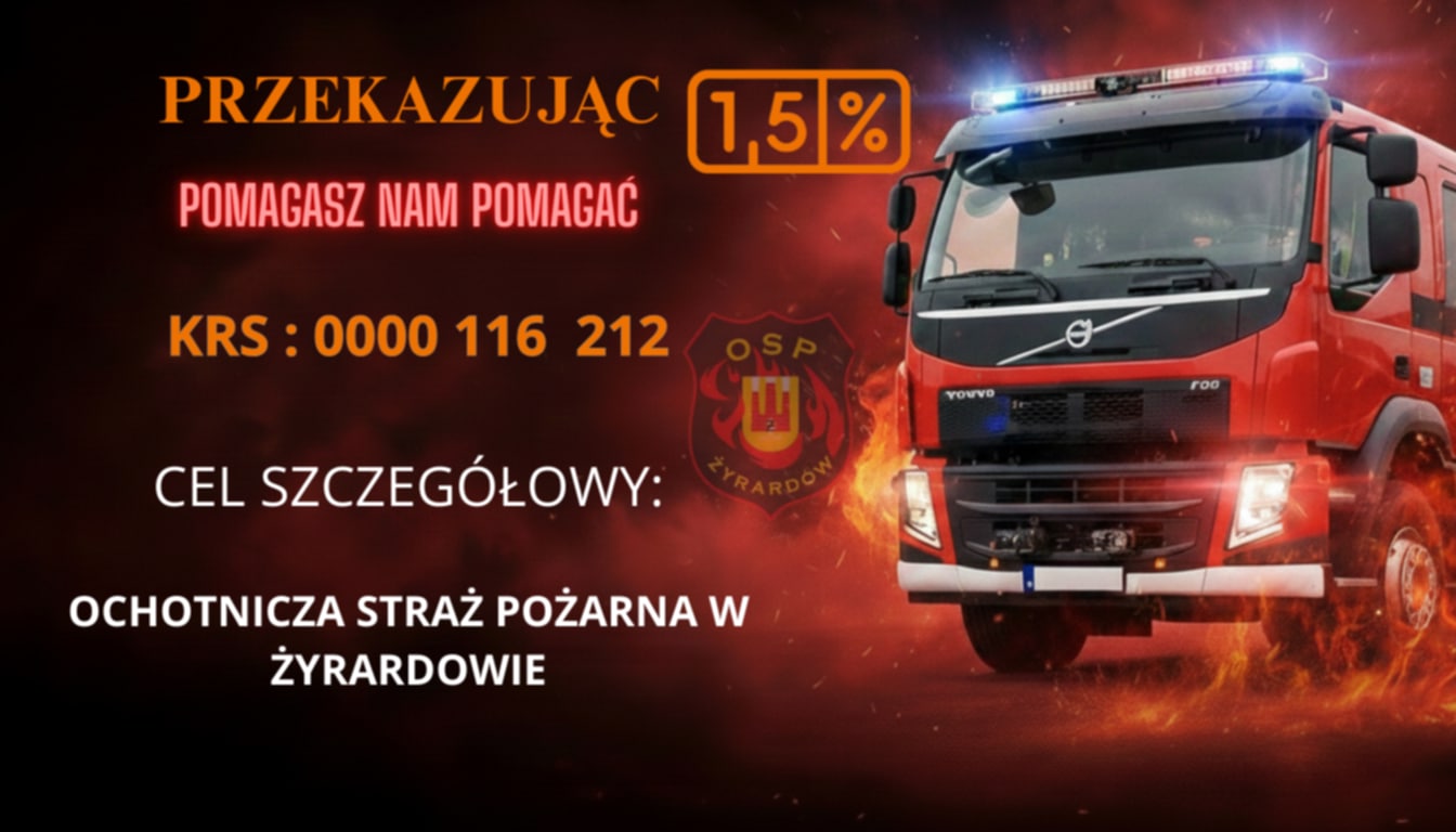 Przekaż 1.5% OSP Żyrardów